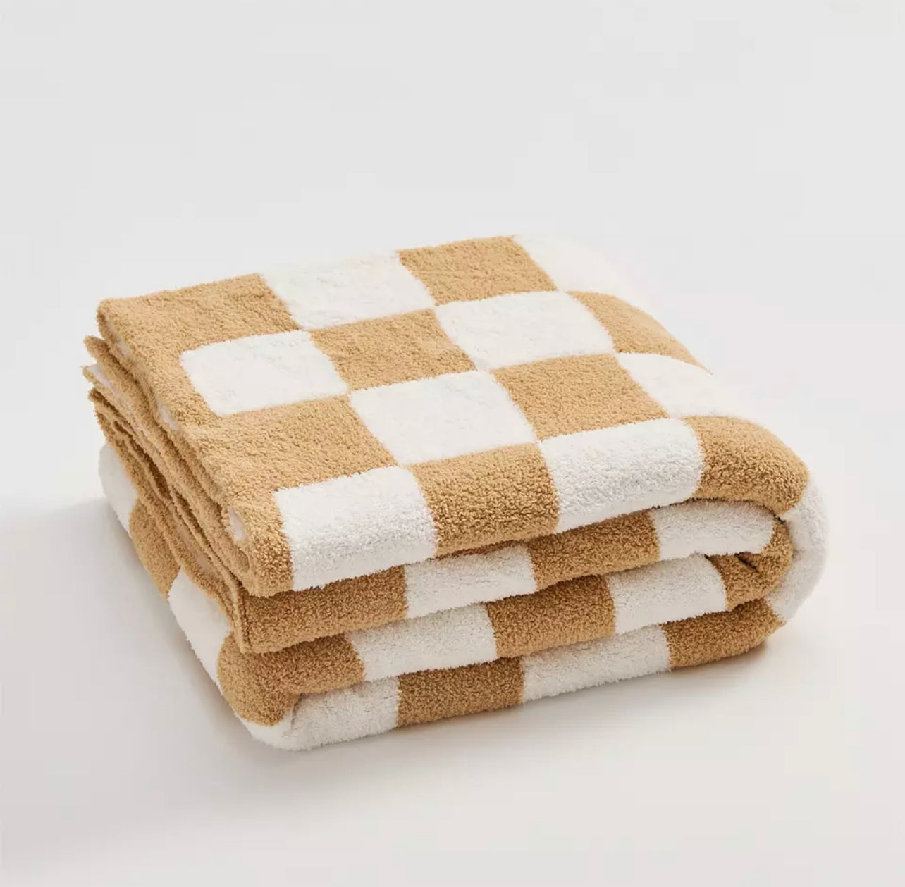 Checker board knit blanket (more colors and sizes)