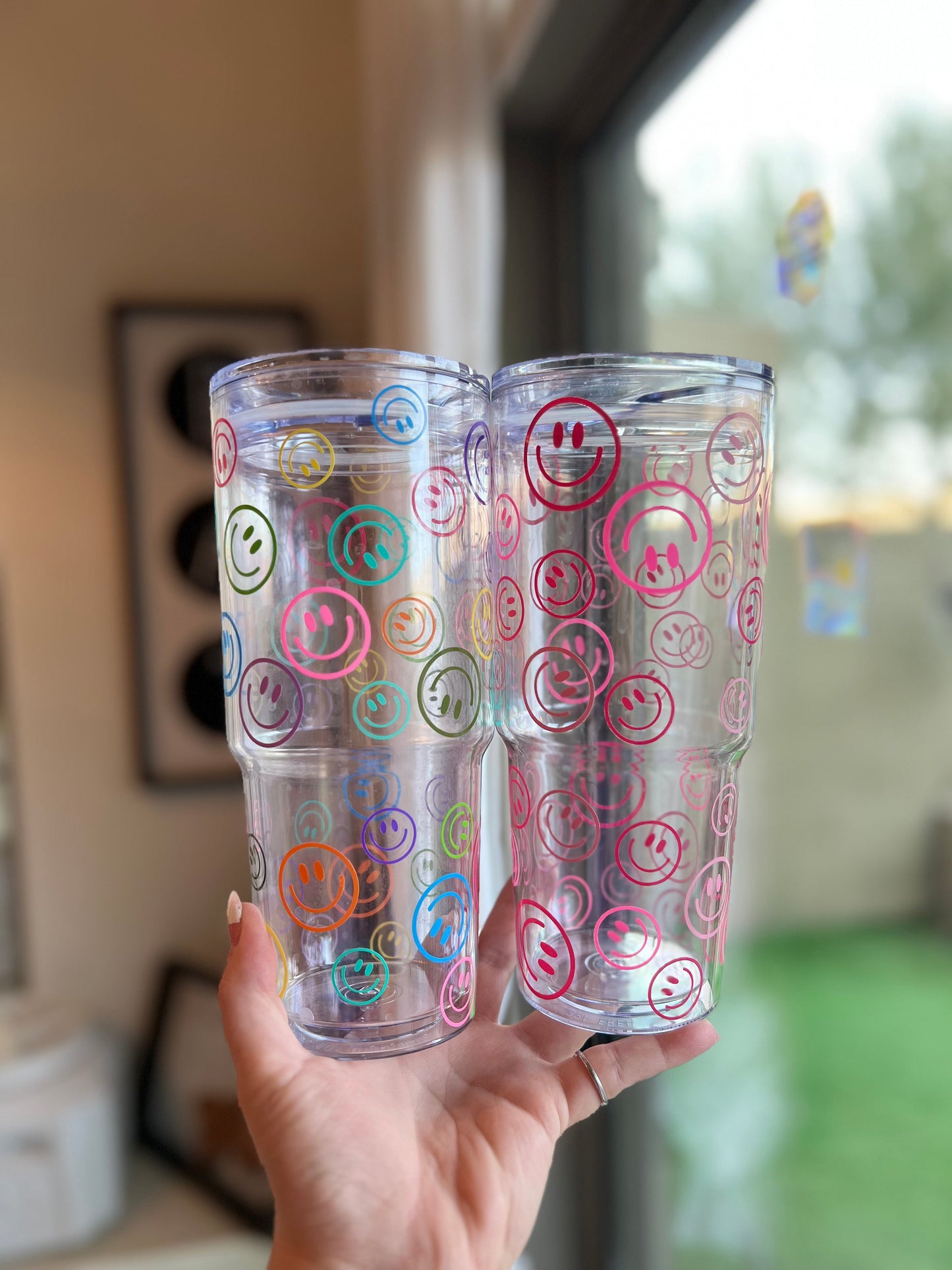 multi color smiley cup (more sizes and styles)