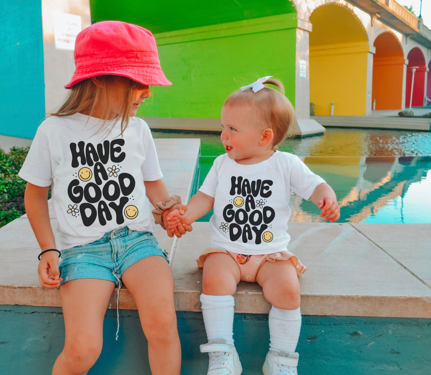 have a good day - crew or hoodie (toddler, youth, adult)