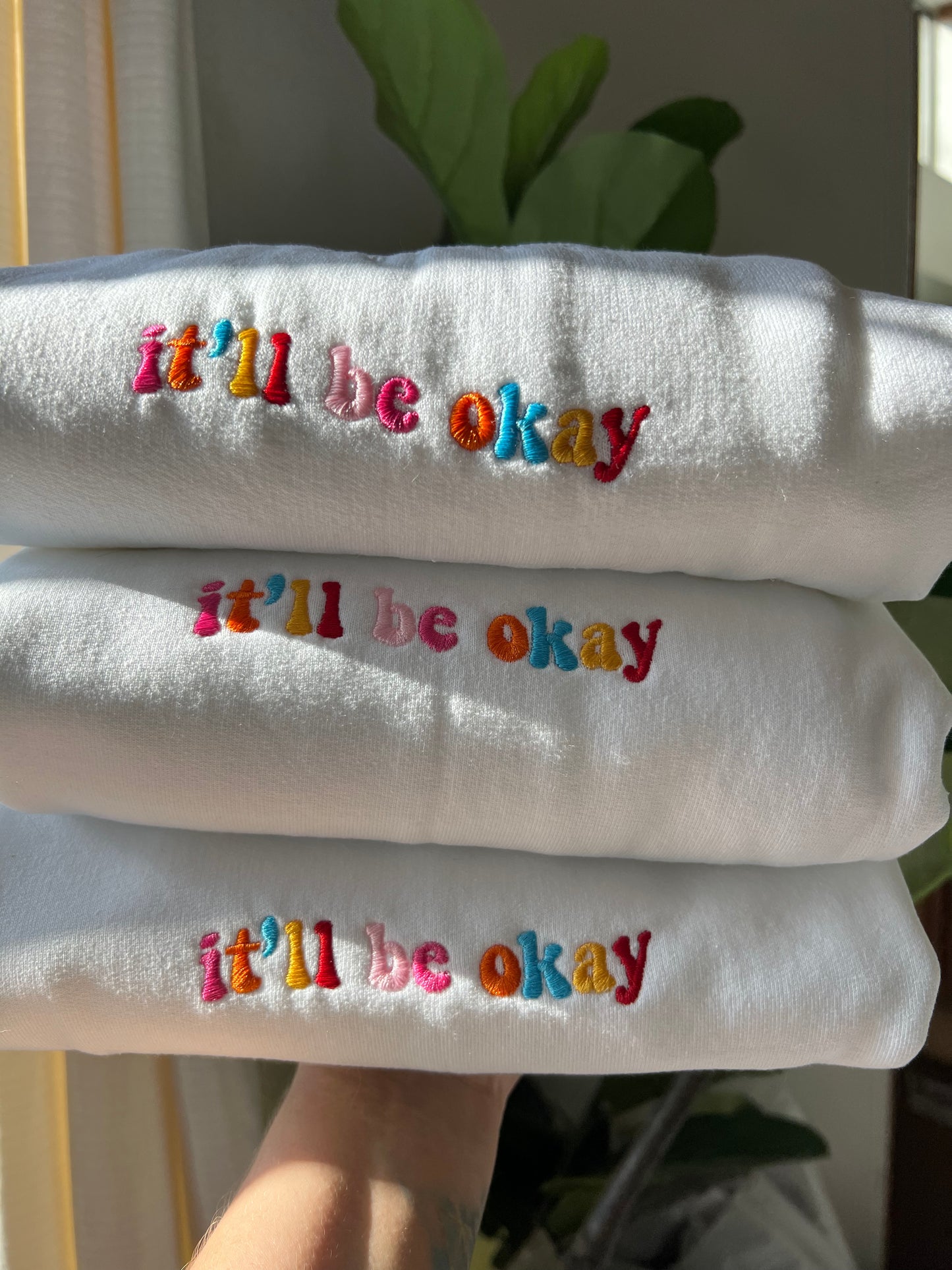 it’ll be okay - embroidered Crewneck sweatshirt - RTS
