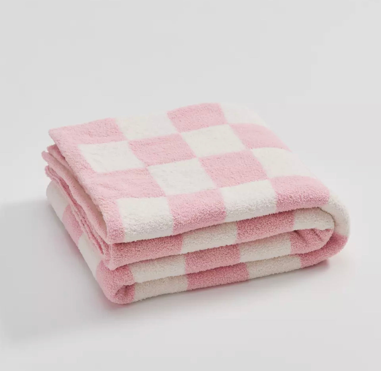 Checker board knit blanket (more colors and sizes)