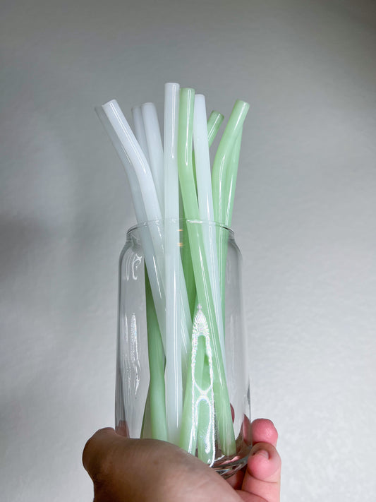 opaque reusable glass straw