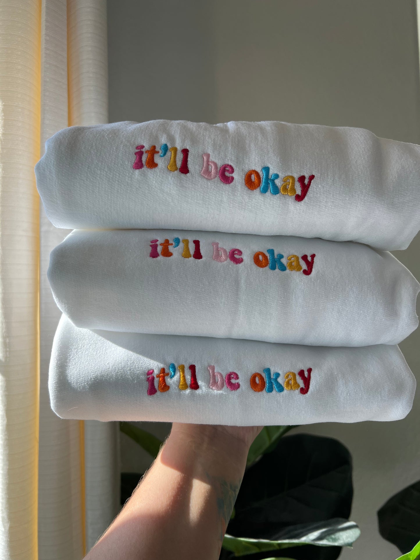 it’ll be okay - embroidered Crewneck sweatshirt - RTS